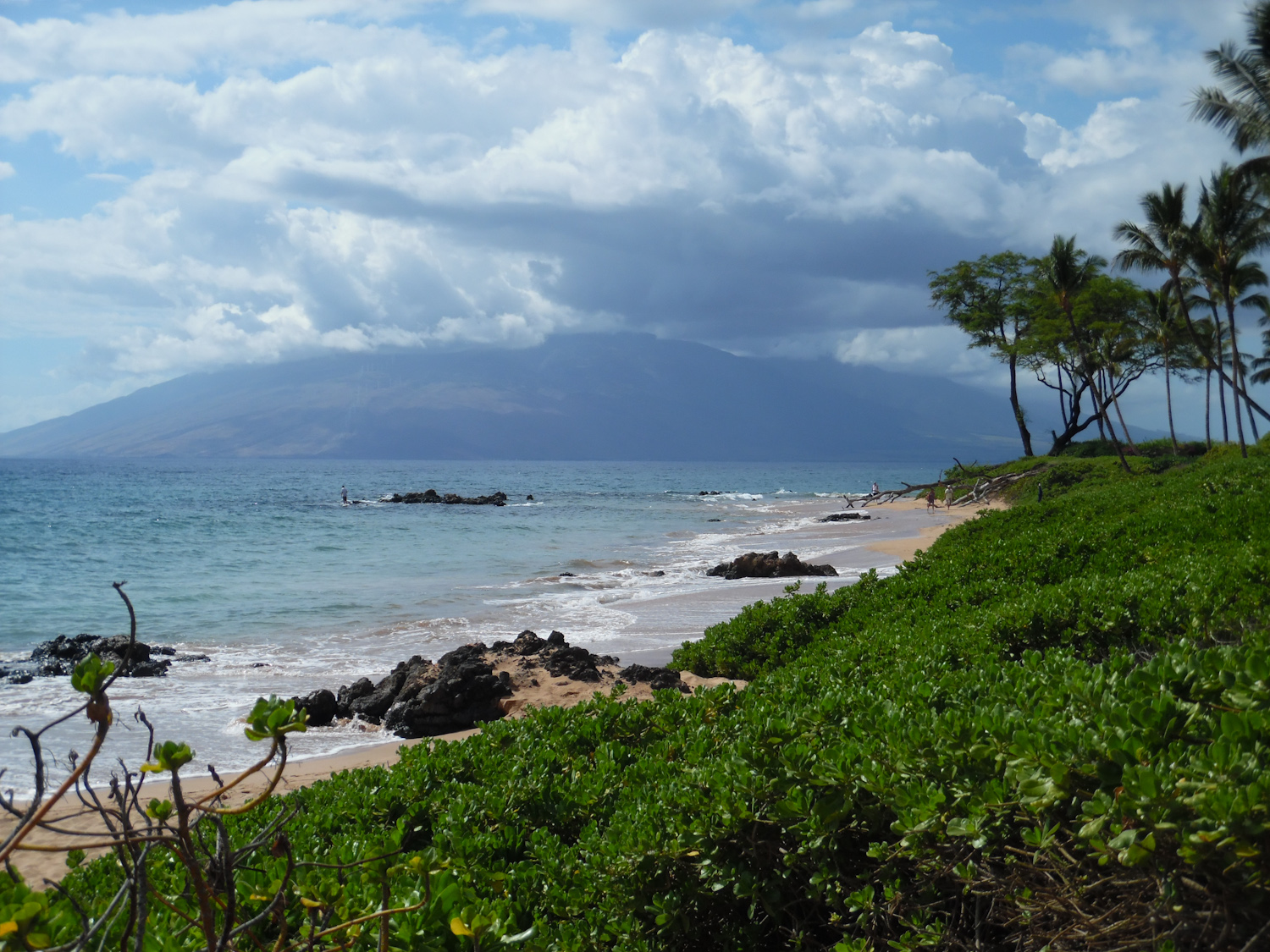 View of Mokapu Beach looking NW towards the west side of Maui